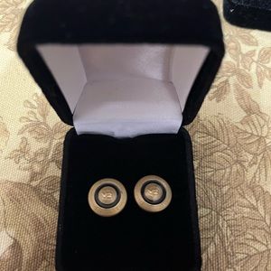 COPY - COPY - Versace buttons  made into earrings